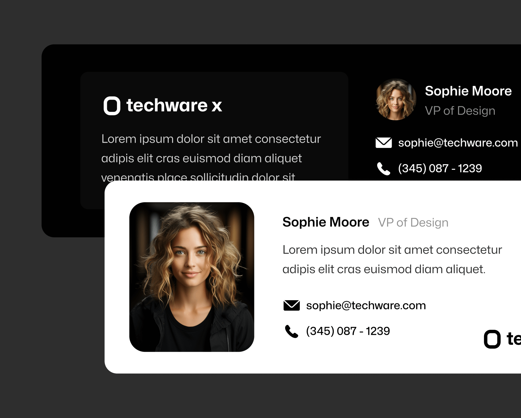 Techware X Email Signature Online Ecommerce Webflow Template