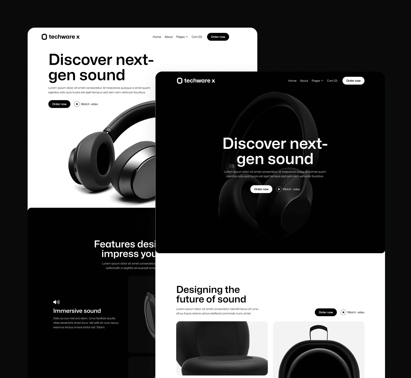 Techware X - More Than 30 Pages Page Online Ecommerce Webflow Template